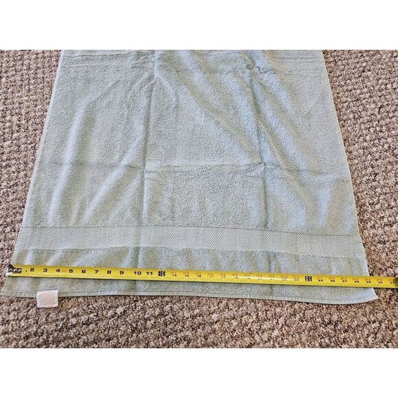 JC Penney Home Collection Masterpiece Green Bath & Hand Towel Set Vtg No Tags - Picture 5 of 7